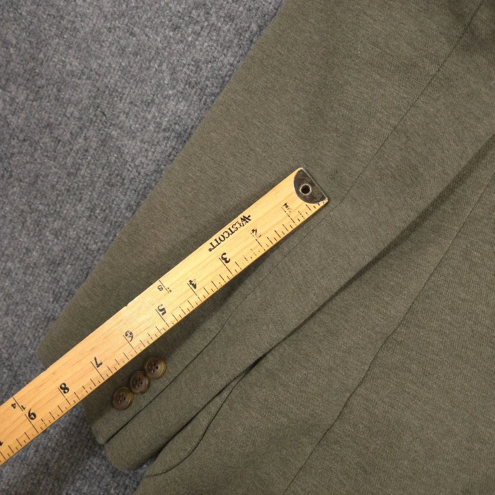 J Crew Thompson Knit Blazer Mens 38R Olive Heather Slim Fit Business Casual